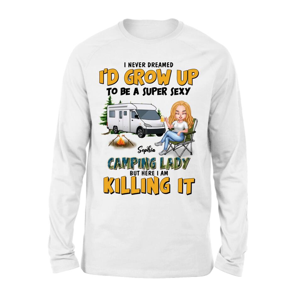 Personalized Camping Queen Shirt - Gift Idea For Camping Lover - Camping Queen Classy Sassy And A Bit Smart Assy