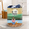 Personalized Pet Mom Laundry Basket - Up to 4 Pets - Gift For Dog/Cat Lovers - I Love You To The Moon & Back