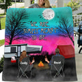 Personalized Couple Camping Fleece/Quilt Blanket - Couple With Up to 3 Kids And 4 Pets - Gift For Couple/Camping Lover - We Are Simply Meant To Be