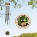 Custom Dog Photo Wind Chime - Memorial Gift Idea  For Dog Lover - You Left Paw Prints On My Heart