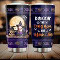 Personalized Pet Witch Tumbler - Up to 4 Pets - Halloween Gift For Dog/Cat Lover - Rockin' The Dog Mom & Witch Life