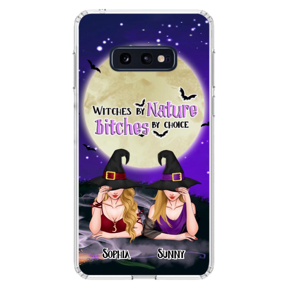 Custom Personalized Witches Phone Case for iPhone and Samsung - Gift Idea For Halloween/ Bestie - Witches By Nature Bitches By Choice
