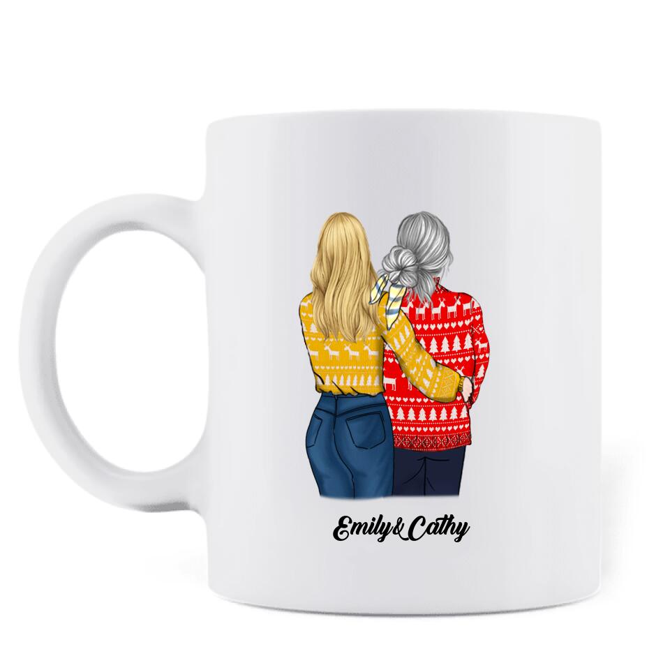 Personalized Daughter & Mom Mug - Mother's Day Gift From Daughter To Mother - The Love Between A Mother & Daughter Is Forever