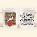 Personalized Reading Girl/ Reading Hobby - Coffee Mug - Best Gift for Reading Girls - A book is a dream that you hold in your hands - 7AZ0EJ