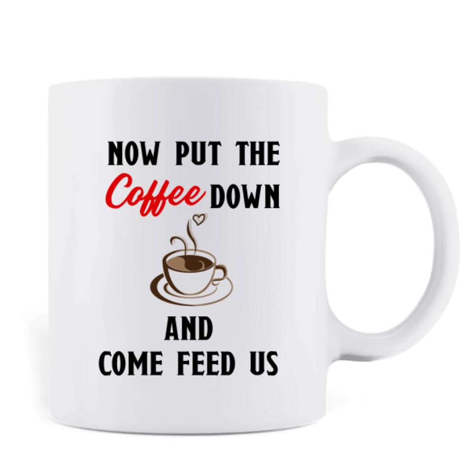 Personalized Chickens Coffee Mug - Up to 7 Chickens - Rise & Shine Mother Clucker