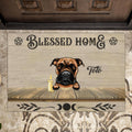 Personalized Bless Home Wicca Doormat - Gift For Cat Lovers, Dog Lovers with up to 5 Pets