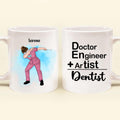 Personalized Dabbing Dentist Coffee Mug - Best Gift Idea For Dentists - Doctor Engineer + Artist = Dentist - MF91TB
