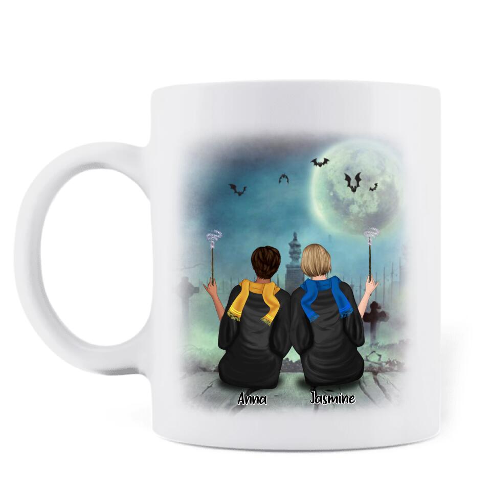 Personalized Witch Coffee Mug - Up to 4 Witches - Gift For Best Friend - Always Sisters