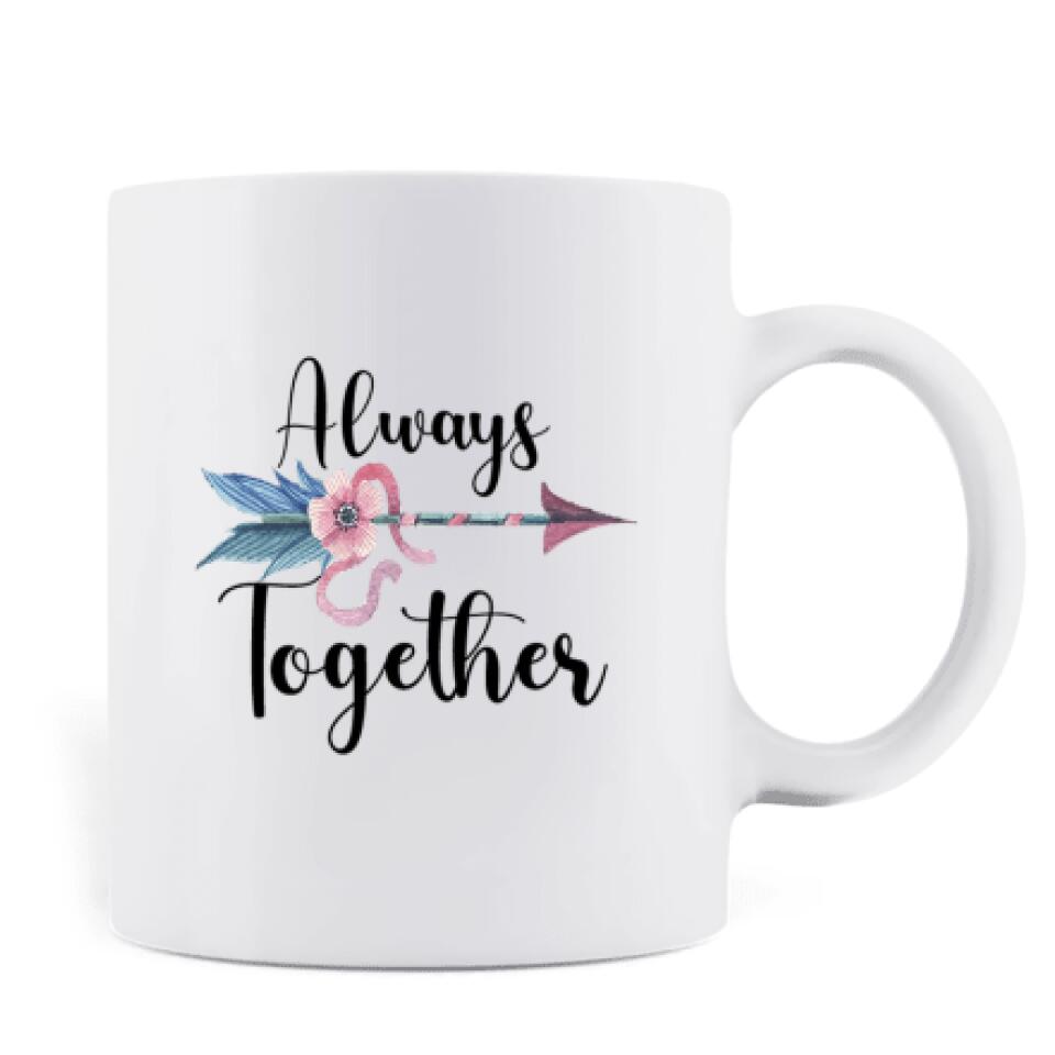Personalized Native American Couple Coffee Mug - Best Gift For Couples/Family - Always Together