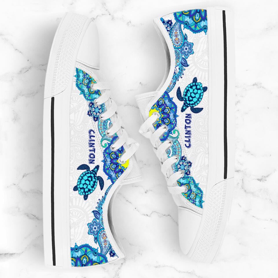 Personalized Turtle Sneakers - Gift Idea For Turtle Lovers - SEWD5O