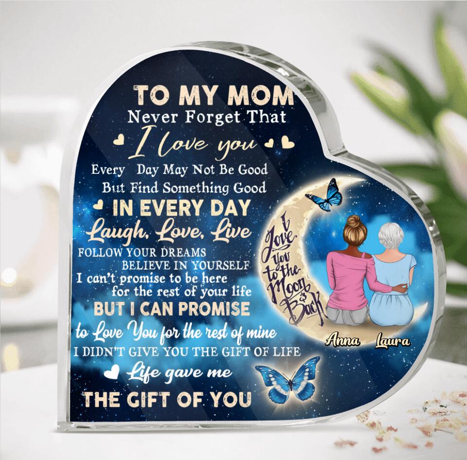 Personalized Mom Acrylic Plaque - Best Gift Idea For Mother's Day/Birthday - To My Mom