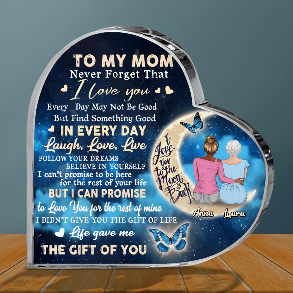 Personalized Mom Acrylic Plaque - Best Gift Idea For Mother's Day/Birthday - To My Mom