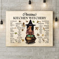 Custom Personalized Kitchen Witchery Canvas - Gift Idea For Halloween/Wiccan Decor/Pagan Decor