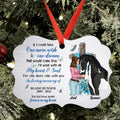 Personalized Memorial Rectangle Ornament - Memorial Gift Idea For Horse Owner - If I Could Have One More Wish, One Dream That Would Come True