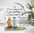 Personalized Memorial Dad Acrylic Plaque -  Remembrance Gift For Loss Of Dad - I'm In Heaven For Your Wedding