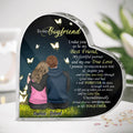 Personalized Couple Crystal Heart - Gift Idea  For Boyfriend/Girlfriend/Husband/Wife - To My Boyfriend I Take You To Be My Best Friend