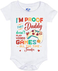 Personalized Daddy Baby Onesie Kid T-shirt - Father's Day 2023  Gift - Daddy Does Not Play Video Games All The Time