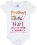 Personalized Daddy Baby Onesie - Gift Idea For Father's Day 2023 - Daddy Doesn't Hunt All The Time