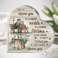 Custom Couple Name Acrylic Plaque - Gift Idea For Couple/Husband & Wife - I'd Find You and I'd Choose You