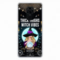 Custom Personalized Witch Phone Case - Best Gift Idea For Halloween - Thick Thighs Witch Vibes Witchy Wicca - Case For Xiaomi, Oppo And Huawei