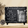 Personalized Memorial Photo Horizontal Lithograph - Memorial Gift Idea For Pet Lovers - Forever Loved And Remembered
