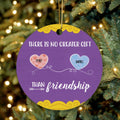 Personalized Friends Circle Ornament - Gift Idea For Best Friends/Christmas with up to 6 People - There Is No Greater Gift Than Friendship
