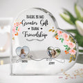 Custom Friend Photos Acrylic Plaque - Gift Idea For Best Friends up to 6 People - There Is No Greater Gift Than Friendship
