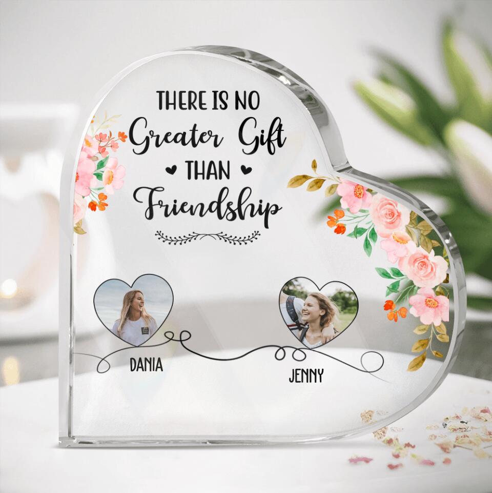 Custom Friend Photos Acrylic Plaque - Gift Idea For Best Friends up to 6 People - There Is No Greater Gift Than Friendship