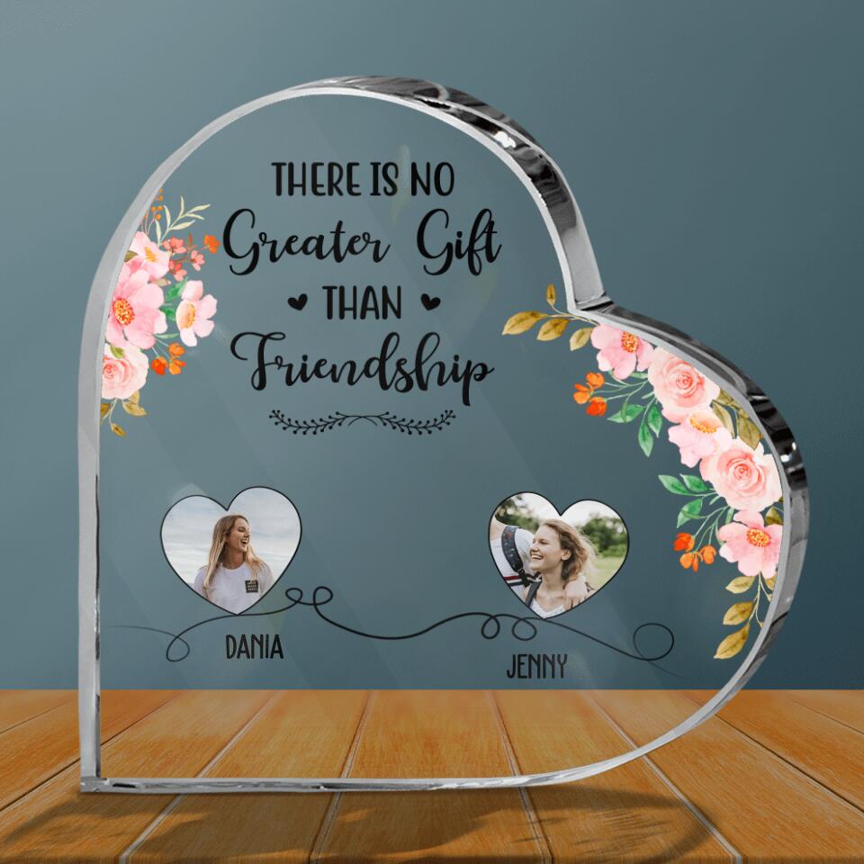 Custom Friend Photos Acrylic Plaque - Gift Idea For Best Friends up to 6 People - There Is No Greater Gift Than Friendship
