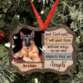 Personalized Memorial Pet Ornament - Memorial Gift For Pet Owners - And God Said I Will Send Them Without Wings So No one Suspects They Are Angels