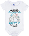Personalized Baby Jumpsuit Gift For Father's Day, Hi daddy mom said that I'm your favorite child