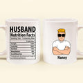 Personalized Husband And Wife Nutrition Facts Coffee Mug - Gifts for Couples, Lovers - Happy Valentine's Day