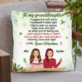 Personalized Grandma & Granddaughter Pillow Cover - Christmas Gift To Granddaughter - You'll Feel My Love Within It Morning, Noon and Night