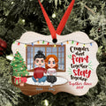 Personalized Christmas Couple Ornament - Christmas Gift Idea For Couple - Couples That Fart Together Stay Together