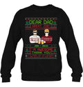 Personalized Great Job Dad Xmas Sweater - Up to 5 People - Christmas Gift Idea For Father - Dear Dad Great Job!