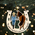 Personalized Horse Lover Ornament - Gift Idea For Horse Lovers - The Path To My Heart Is Paved With Hoofprints