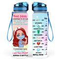 Personalized Nurse Water Tracker Bottle - Gift Idea For Nurse - I Am The Storm