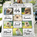 Personalized Dog Photo Fleece Throw Blanket/Quilt - Memorial Gift Idea For Dog Owner - Your Life Was A Blessing