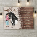 Personalized Horse Girl Horizontal Canvas - Gift Idea For Horse Lovers - Up To 5 Horses - You Are Not Just A Horse, You Are My Sanity