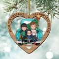 Personalized Family Heart Ornament - Christmas Gift Idea For Family - From Our First Kiss Till Our Last Breath