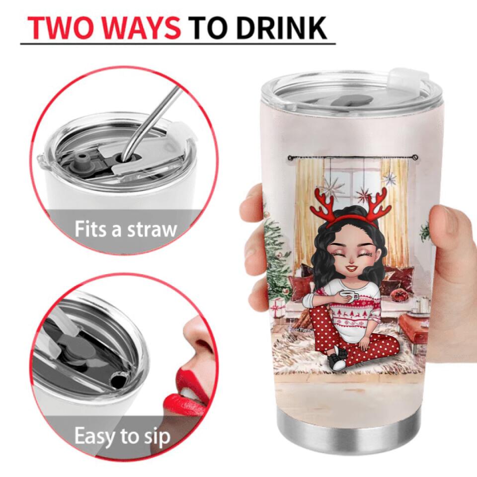 Personalized Christmas Tumbler - Gift Idea For Christmas/Friends - Emily's Hallmark Christmas Movie Watching Tumbler