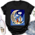 Personalized Memorial People And Pet Loss Shirt - Up to 4 Pets - Memorial Gift Idea For Dog/Cat Lover - I Love You To The Moon And Back