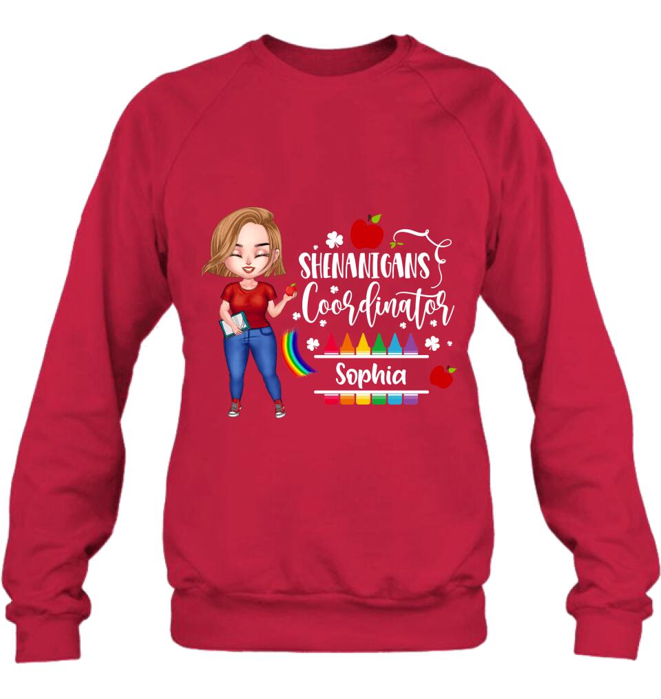 Personalized Shenanigans Coordinator Shirt - St Patrick’s Day Gift For Teacher