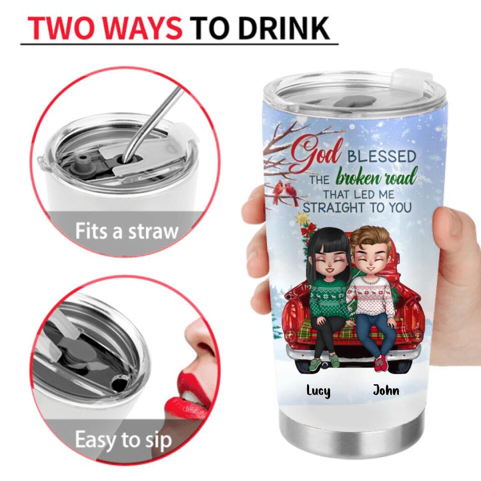 Personalized Couple Tumbler - Gift Idea For Christmas/Couple/Husband - To My Husband I Love You Forever And Always