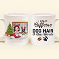 Personalized Dog Mom Mug - Up to 3 Dogs - Christmas Gift Idea For Dog Lovers - I Run On Caffeine Dog Hair & Cuss Words