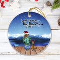 Personalized Christmas Cat Mom Ornament - Up to 5 Cats - Christmas Gift Idea For Cat Lover - Home Is Where The Paws Are