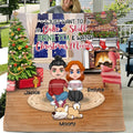 Personalized Couple Christmas With Pet Fleece Throw Blanket/Quilt/Pillow Cover - Best Gift Idea For Christmas/Couple -  Up To 3 Pets - I Just Want To Bake Stuff, Drink Tea & Watch Christmas Movies