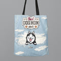 Personalized Dog Canvas Bag - Gift Idea For Dog Owner with up to 4 Dogs - Best Dog Mom Ever