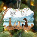Personalized Memorial Pet Rectangle Acrylic Ornament - Up to 5 Pets - Memorial Gift Idea For Dog/Cat Lovers - They Still Talk About You
