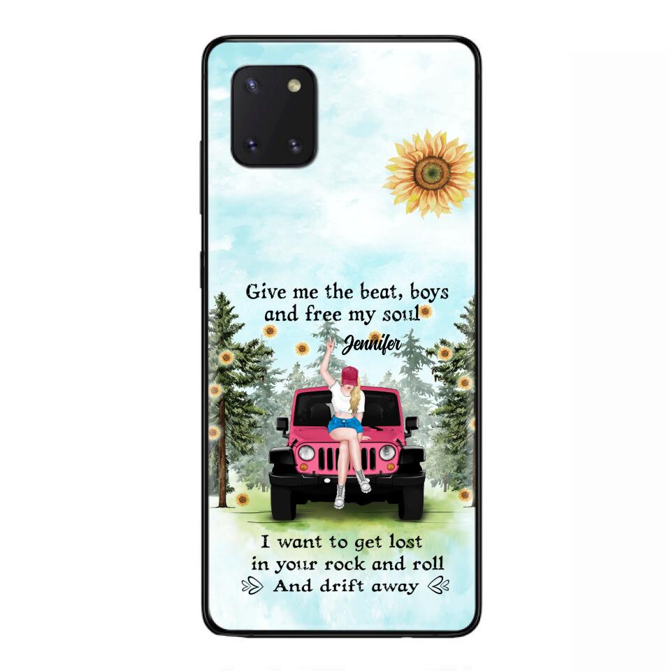 Custom Personalized Off-road Girl Phone Case - Case For iPhone and Samsung - I Want To Get Lost In Your Rock and Roll